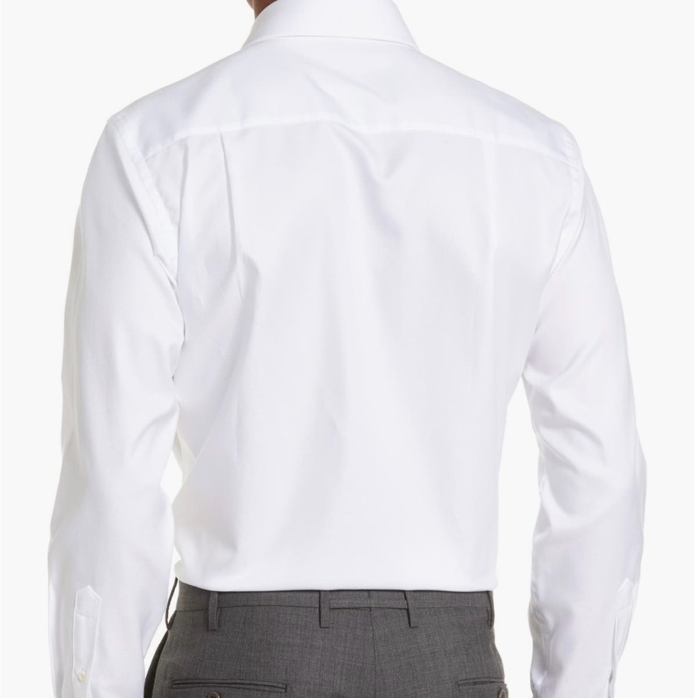 David Donahue Royal Oxford White Shirt - Trim fit - Picture 2 of 6